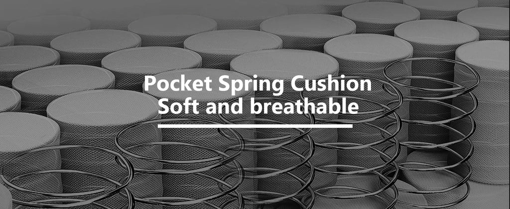 GTPLAYER Fabric Gaming Chair with Footrest, Computer Desk Chair with Pocket Spring Cushion, Home Office Ergonomic Chair