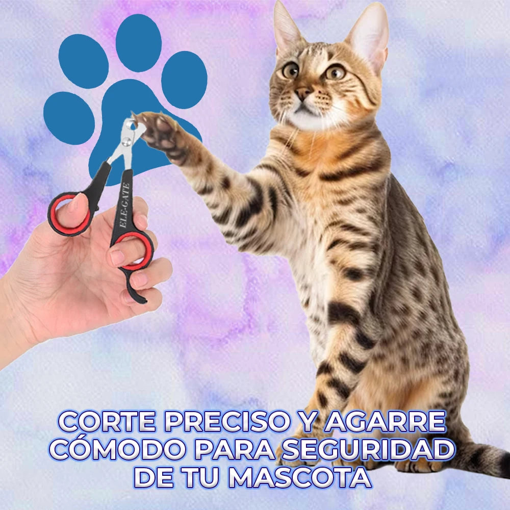 ELE-GATE Convenient Stainless Steel Pet Nail Clippers Customized ABS Scissors Trimmer for Cat Nail Grooming Grooming Kit