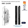 Ip66 Tuya Security Glass Sliding Door Lock Electronic Fingerprint Face Recognition Smart Door Lock Digital Lock for Slide Door