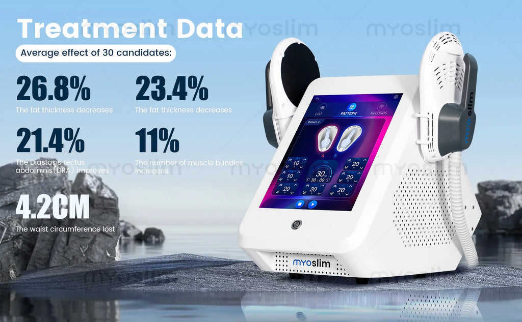 New RF MYOslim Sculpt Machine EMS Body Sculpting Weight Loss Massager Device Electromagnetic Fat Slimming Muscle Stimulation