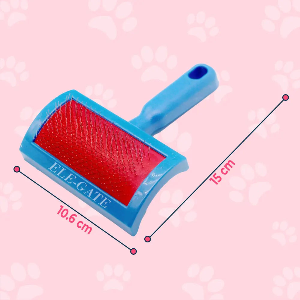 Customizable Slicker Brush for Dogs and Cats Soft ABS Plastic with Protected Tips Cares for Your Pet's Coat