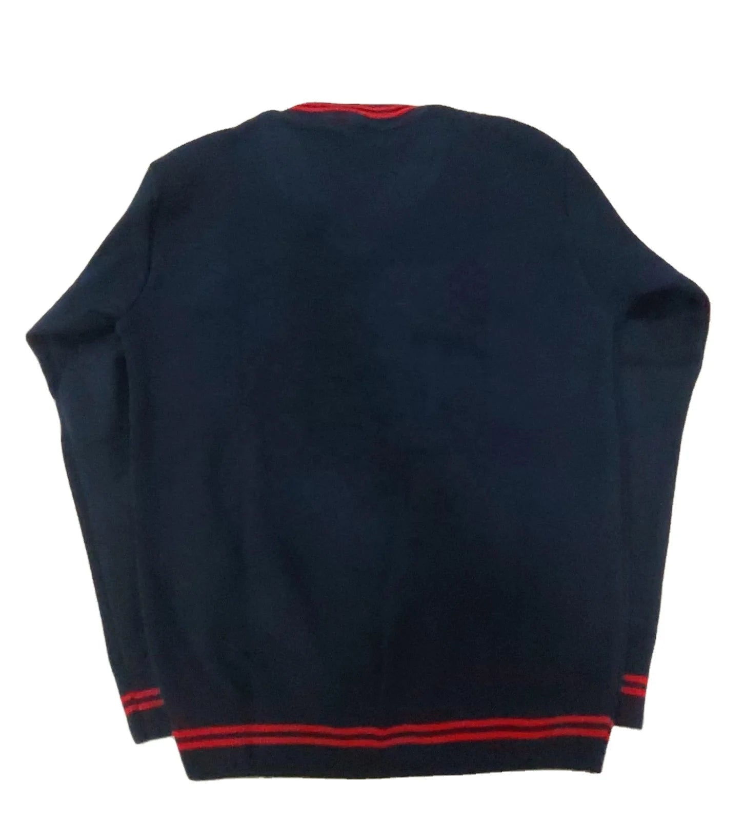 Factory Hot Sale High Quality Custom Logo Unisex Children's Knitted Acrylic Long Sleeve V Neck Comfortable School Uniform