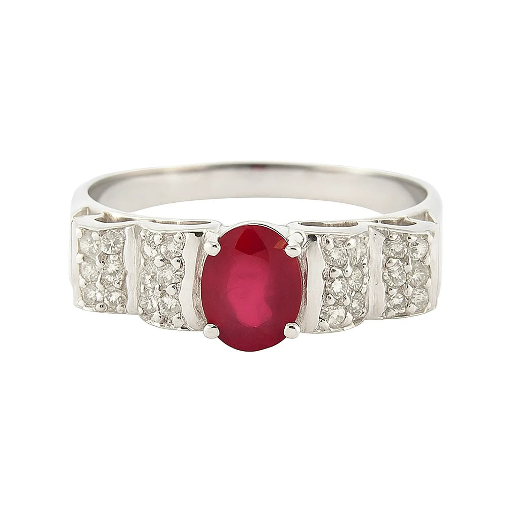 Oval Ruby Quartz Ring 925 Sterling Silver, Handmade Engagement Wedding Women Ring