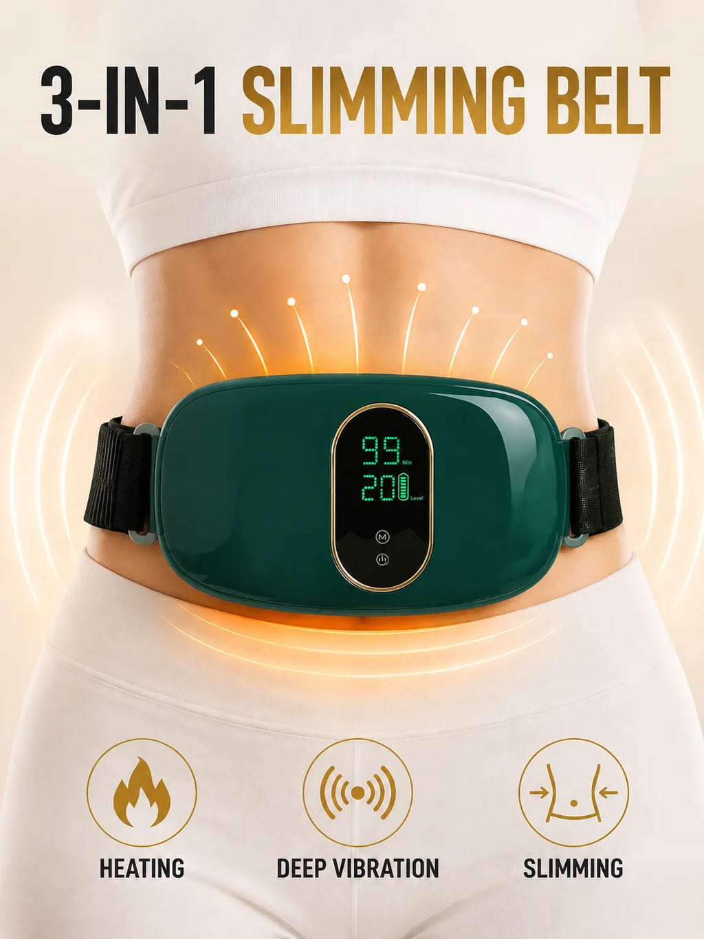 Electric Slimming Machine for Fat Burning, Weight Loss Body Sculpting Device, Belly Slimming Massage Tool