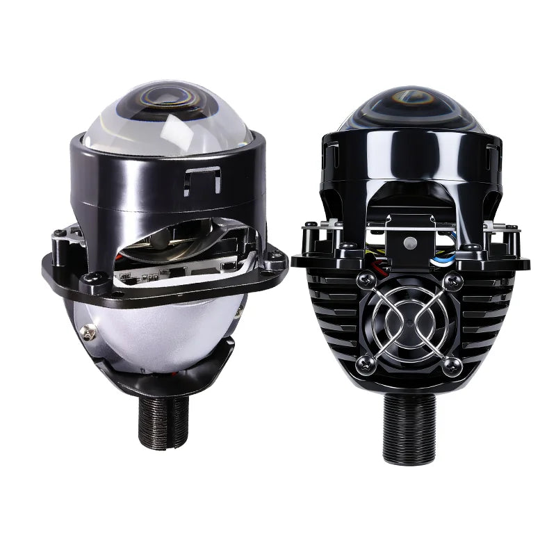 Carolyn 2.5 Inch Bi Led Projector Lens Led Light H4 H7 9005 9006 Car Headlight Bulb High Low Beam 6000K Diode 360W Turbo Tuning
