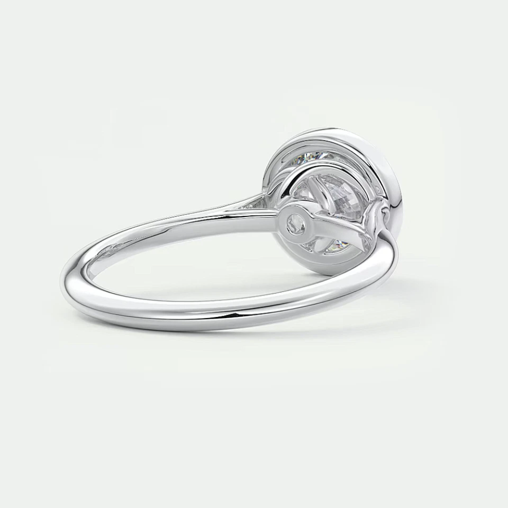 1.5 Carat Round Cut Lab Grown Diamond Solitaire Wedding Ring with E Color VVS1 Clarity In 14k White Gold lab made diamond rings