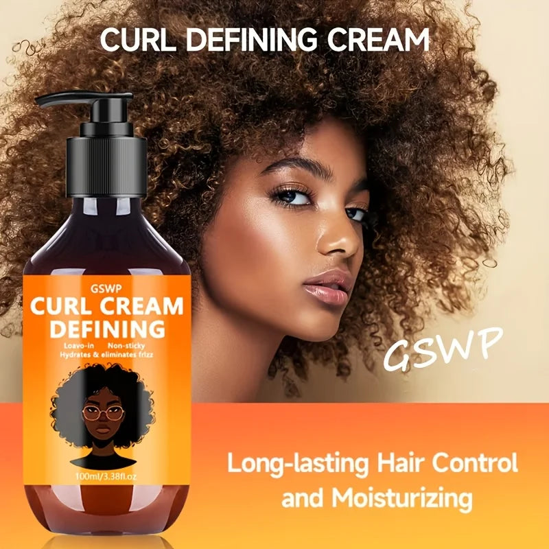 GSWP Curl-Defining Cream, Enhances Elasticity, and Effectively Controls Frizz. Featuring a Lightweight Texture. 100/200ml