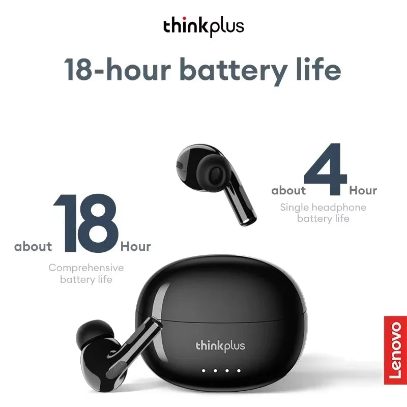 Lenovo LP5 Pro Wireless Bluetooth 5.4 Earphones TWS HiFi Sound Headphones Earbuds Gaming Sports Headset Touch Control With Mic