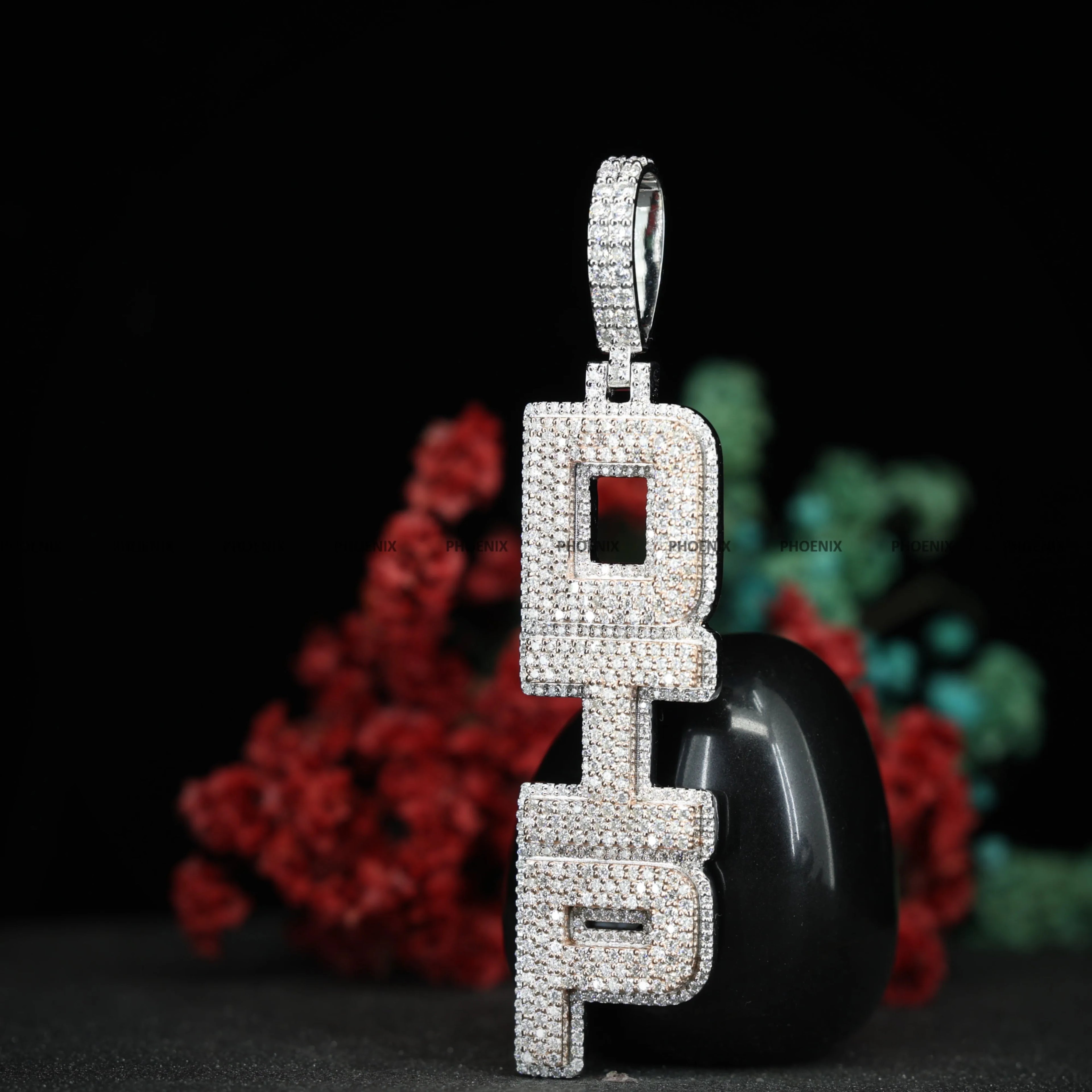 Custom Word Pendant Iced Out Hip Hop Necklace Personalized Name Jewelry Rapper Pendant Gift for Men Women By Phoenix Enterprise