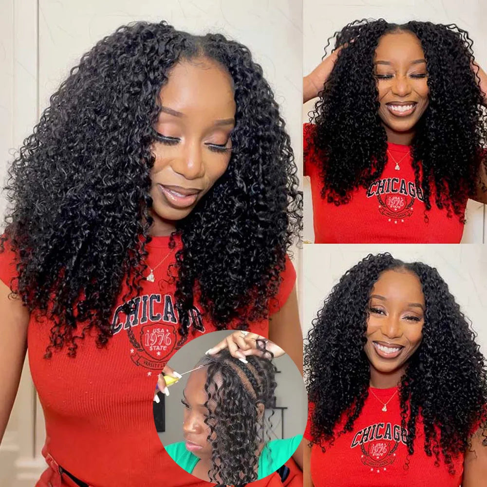 Burmese Curly Miracle Knots Crochet Human Hair 100% Raw Human Hair Extension Deep Wave Feathered Human Crochet Hair For Braiding