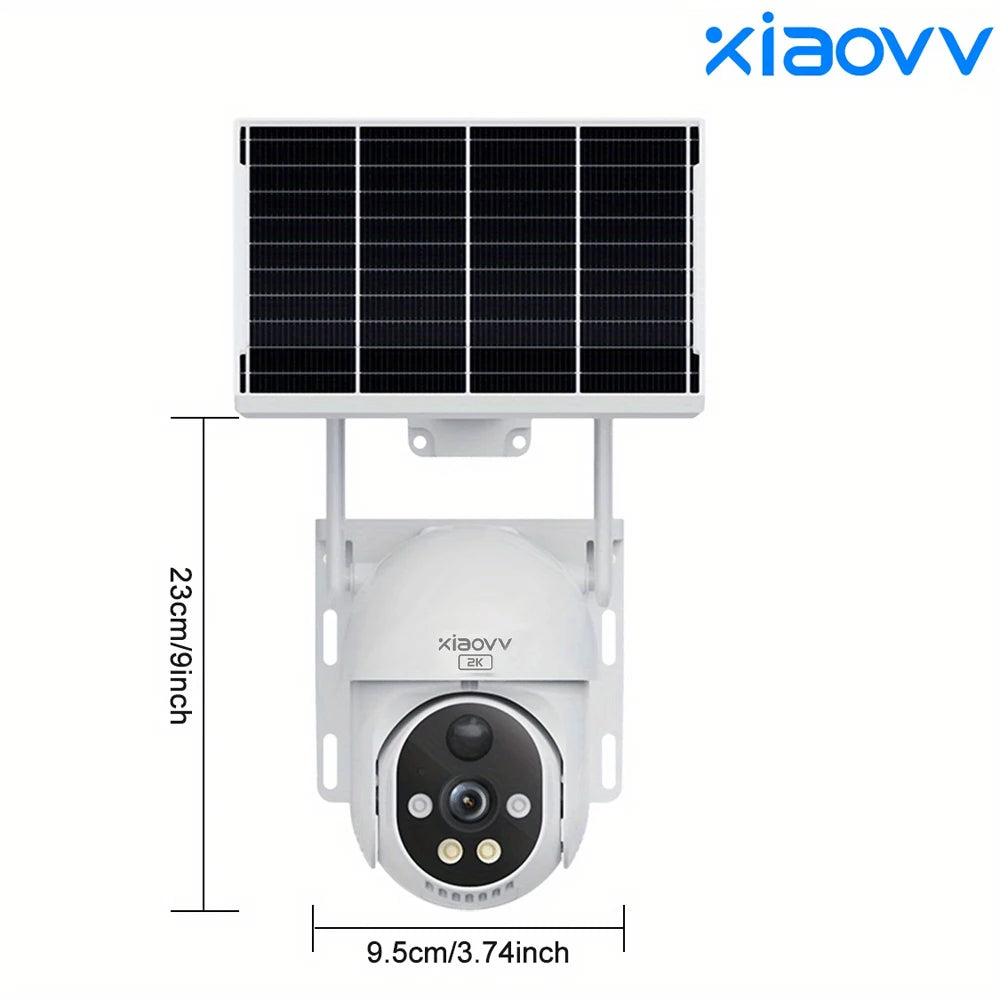 6MP Solar Camera Wifi Surveillance Security Cameras Home Protection Battery Cameras IP65 Waterproof  PIR Detect Two Way