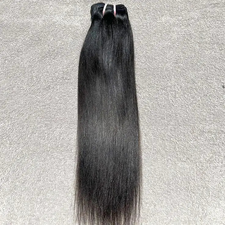 South Indian Raw Temple Collection Virgin Human Hair Extensions Natural Machine Weft Indian Virgin Hair