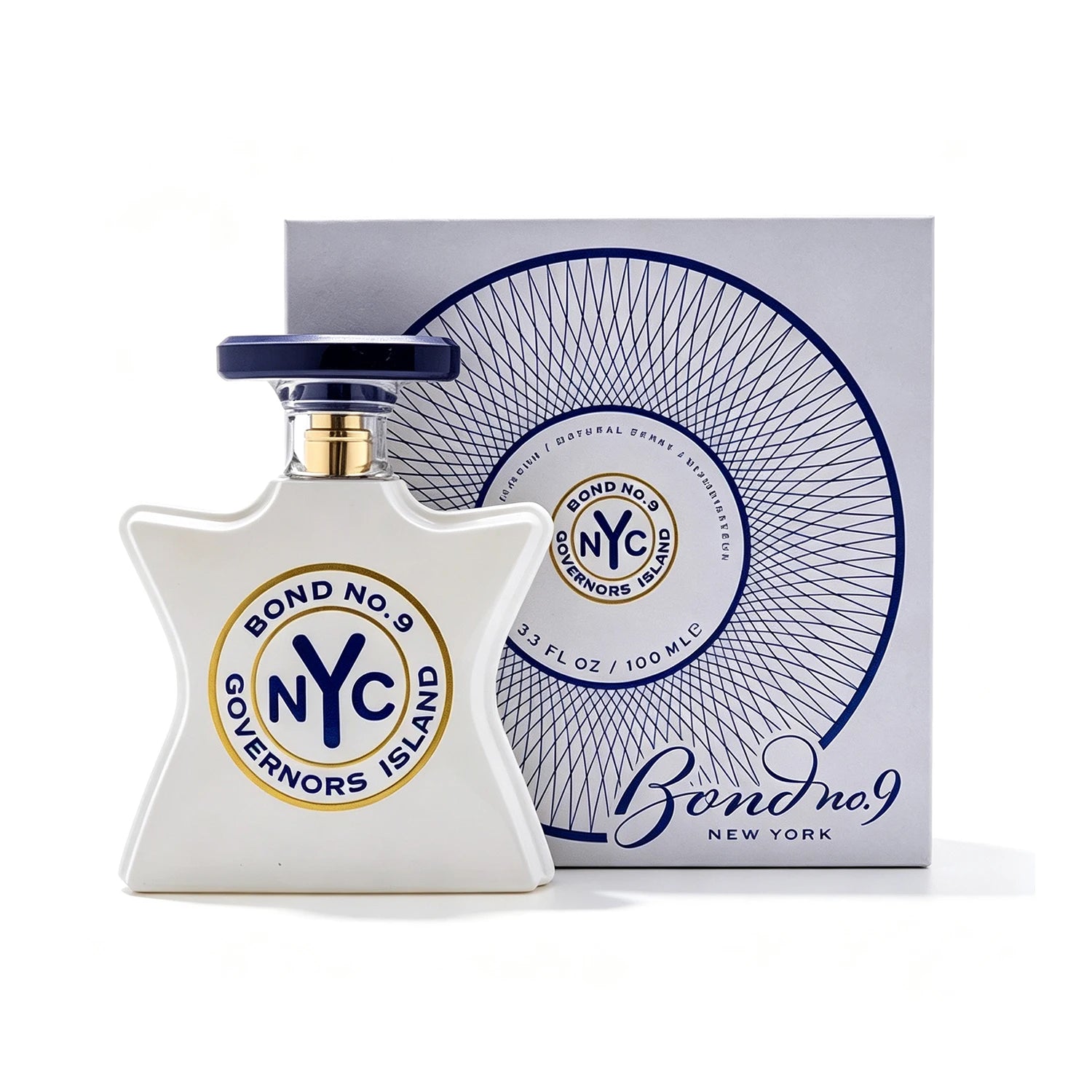 Bond No. 9 New York Governor's Island Eau de Parfum Spray for Unisex – Crisp Woody Aromatic & Resinous Scent, Bergamot, Incense, Vetiver & Amber, Long-Lasting Luxury Fragrance, Perfect Gift, 3.4 fl oz / 100 ml