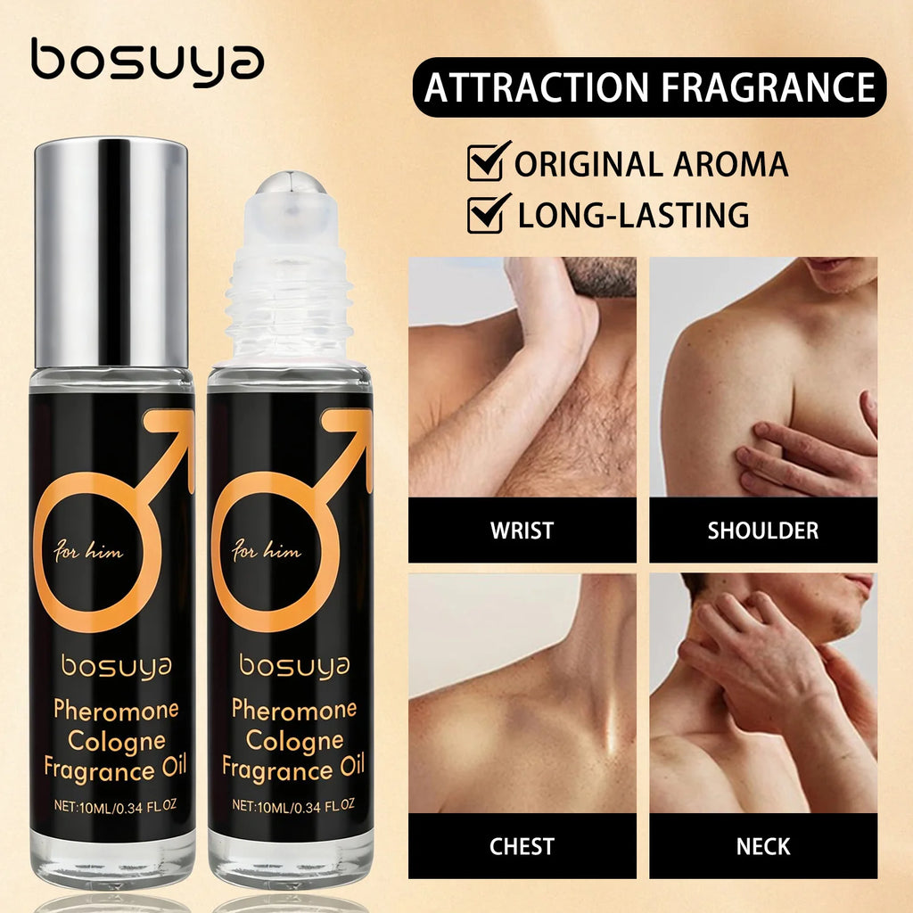 Roll-On Sexy Pheromone Perfume – Fresh & Long-Lasting Fragrance Captivating Scent for Men and Women Perfect for Lovers and Dates