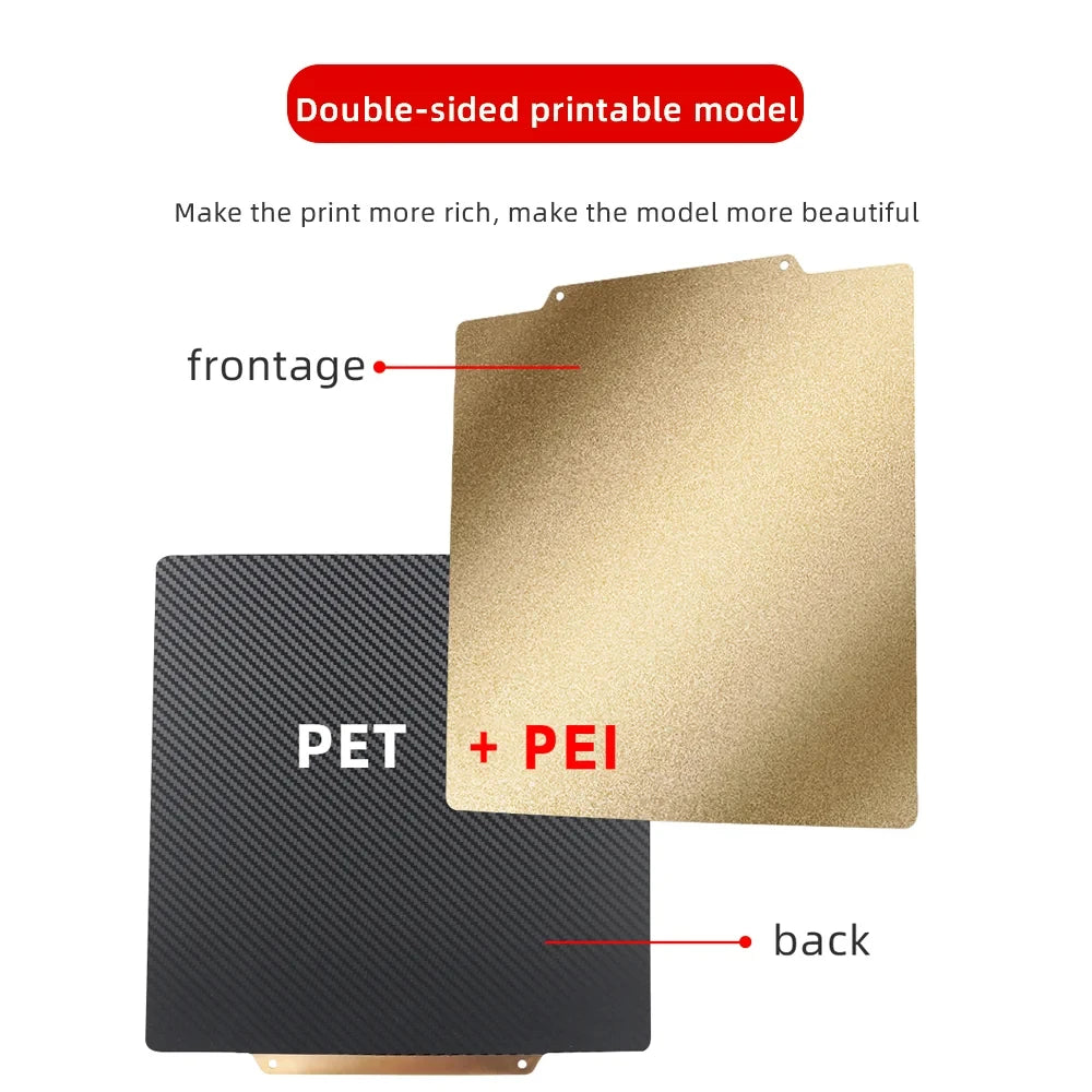 PEI PEO PEY PET Magnetic Build Plate for CR10 CR10S 3D Printer Bed 310x310mm Spring Steel Sheet for Artillery Sidewinder X1 X2