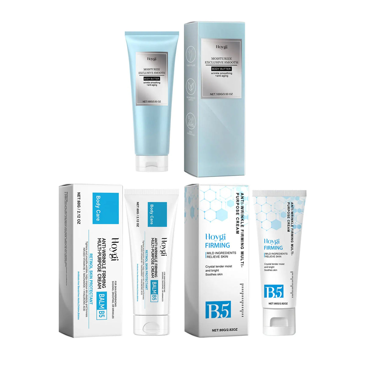 Body Firming Cream Moisturizing Improve Sagging Skin Repair Dryness Tightening Collagen Firming Vitamin B5 Body Butter Lotion