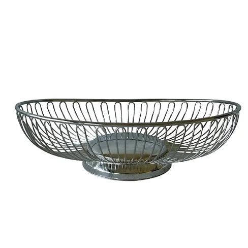 Tabletop Kitchenware Wholesaler Handmade Iron Basket for Fruit Storage Basket Gold Wire Fruit Storage Basket