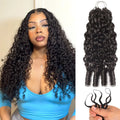 Burmese Curly Miracle Knots Crochet Human Hair 100% Raw Human Hair Extension Deep Wave Feathered Human Crochet Hair For Braiding