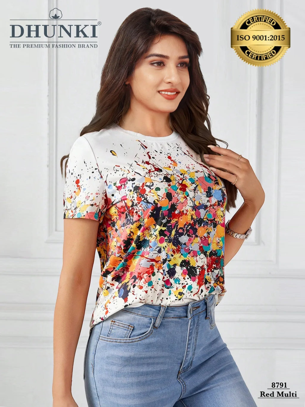 TOP RICH NY in TASPA YARN STRAIGHT NATURAL WAIST CROP TOP MINI DRESS for OFFICE LADY SUMMER 350g Solid Digital Print