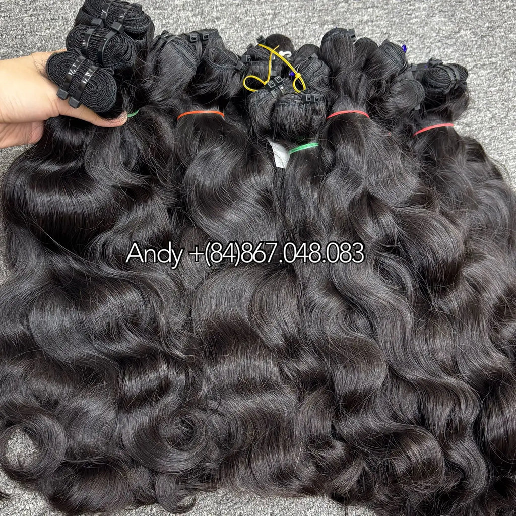 Best Single Donor Vietnamese Human Hair Extensions Virgin Cabello Humano Unprocessed Raw Natural Wave Good Vendor Quality
