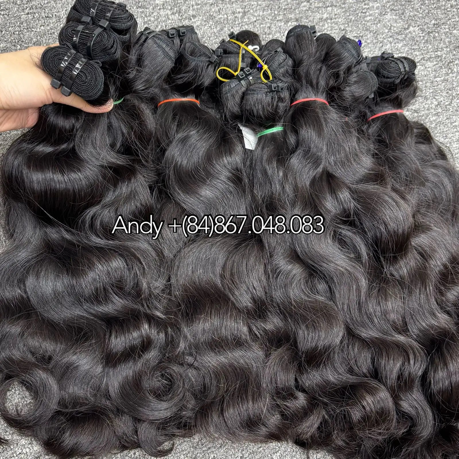 Best Single Donor Vietnamese Human Hair Extensions Virgin Cabello Humano Unprocessed Raw Natural Wave Good Vendor Quality