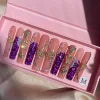 10Pcs Colors Wholesale Hand Paint Gel Best-selling Beautiful Luxury Customized Handmade Press on Nails