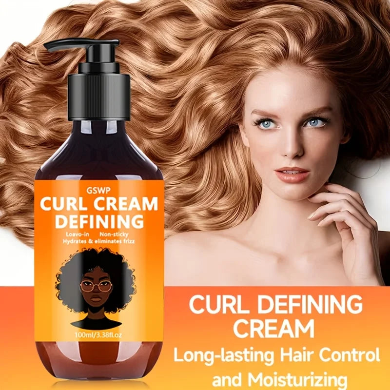 GSWP Curl-Defining Cream, Enhances Elasticity, and Effectively Controls Frizz. Featuring a Lightweight Texture. 100/200ml