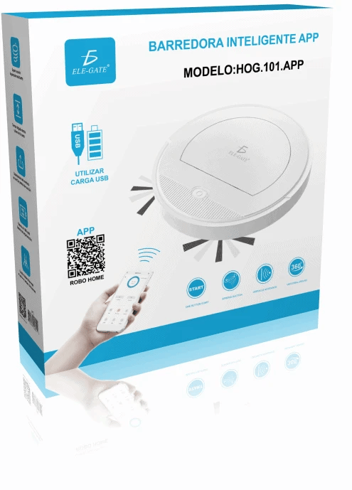 Automatic Smart Sweeping Mopping Robot Rechargeable App Control LDS Navigation Wet Dry Functionality Plastic Material EU Plug
