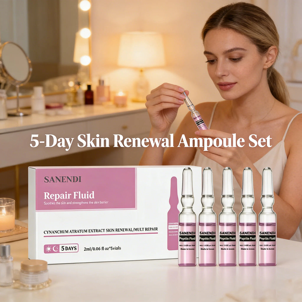 Sanendi Peptide GSH Ampoules SkinBooster Serum  Collagen Fluid Eyes Face Care Essence Deep Hyadration Korean Skin Care 20vials