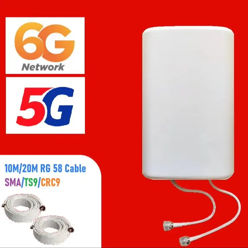 High Gain 3G 4G LTE Panel Directional Router Antenna Indoor Outdoor Long Range with TS9 CRC9 SMA for Router CPS AP Booster