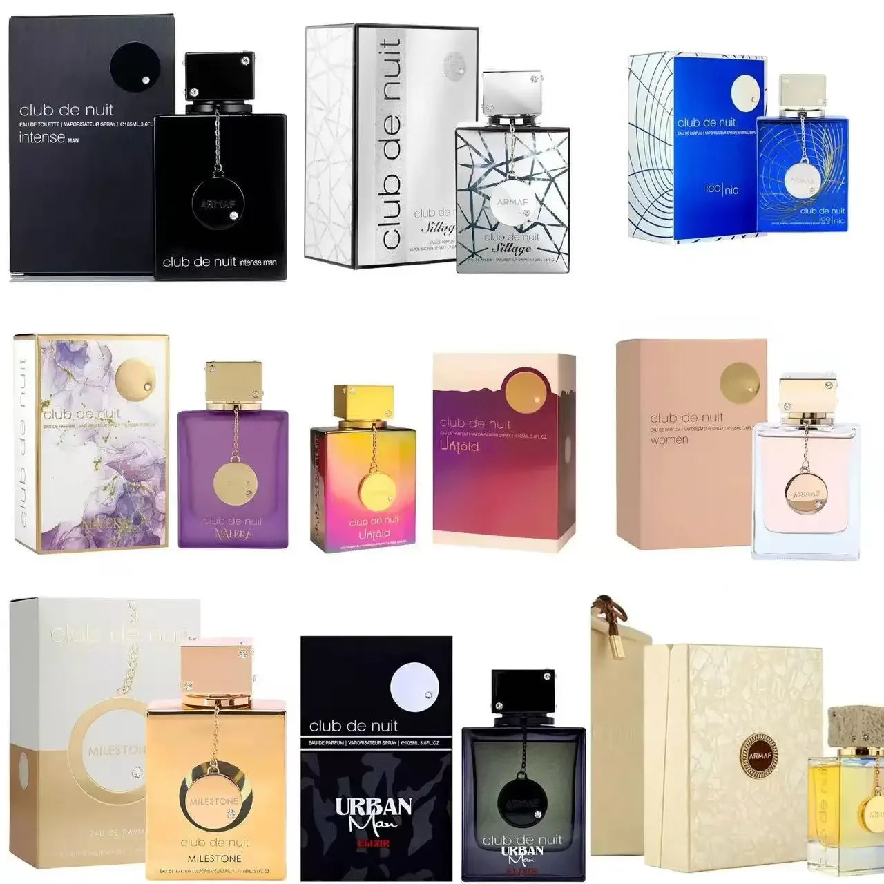 The most popular Armaff Club de Nuit series 12 perfume spray, 3.4oz100ml, multiple choices, unique fragrance, lasting fragrance, suitable for any venue, perfect gift choice