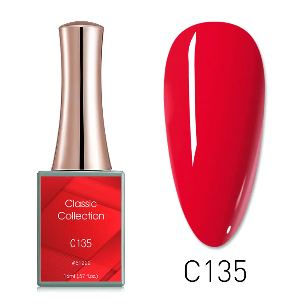 CANNI 16ml Nail Art Salon Professional Use Long-lasting High Glossy  Black Pink White Red Color Nail Gel Polish Enamel Lacquer