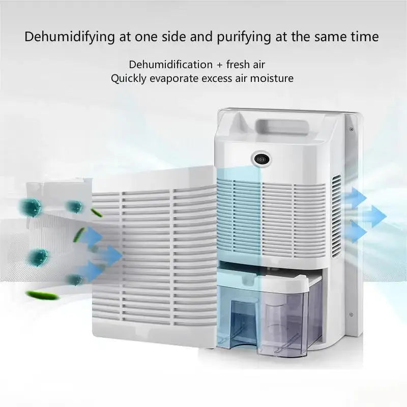 90W Portable Premium 2-in-1 Dehumidifier & Air Purifier Ultra-Quiet for Home Room & Kitchen Remote Control with Timing Timer