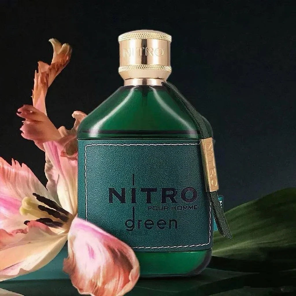 Nitro Green Eau de Parfum for Men - Fruity, Woody & Floral Fragrance, Luxury Long Lasting Cologne & Body Spray, Ideal gift, 100ML