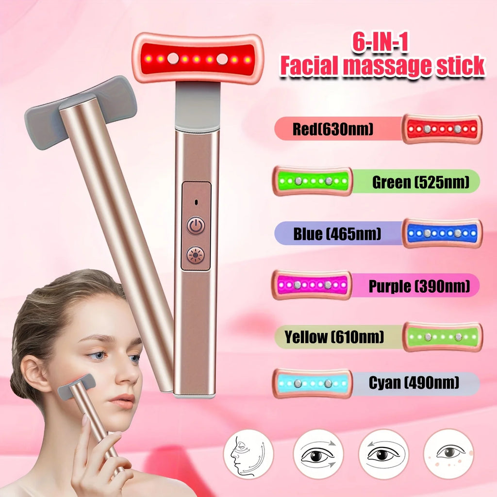 Eye Beauty Device, Multifunctional Facial and Eye Care Stick, Vibration Massager, Eye Massager, Massage Beauty Device, Rechargeable Beauty Device, Eye and Facial Massage Stick, Great Partner for Skin Care, Portable Rechargeab
