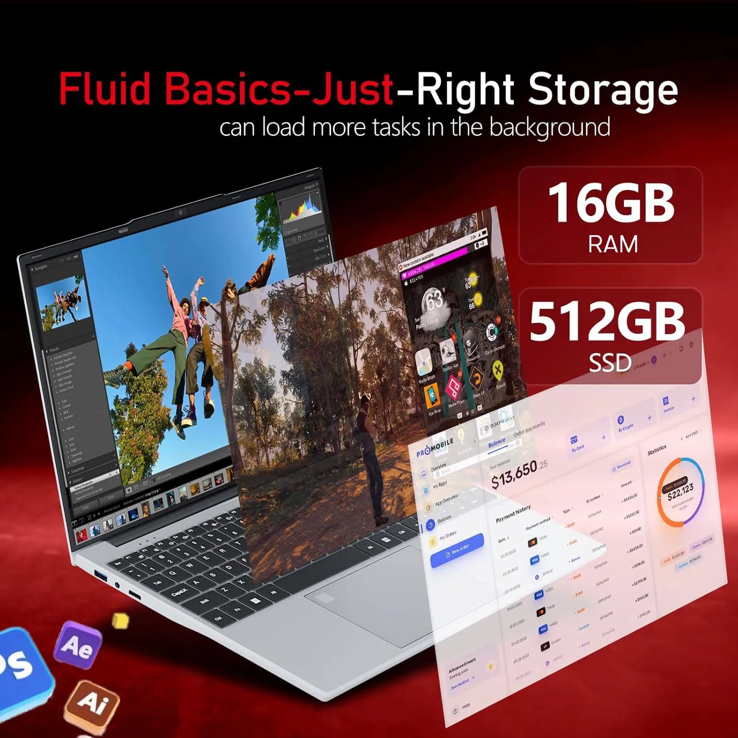 Windows 11 Gaming Computer Intel core i9-10980HK Office Study Laptop 15.6 Inch 16GB RAM 1TB SSD Fingerprint Unlock Notebook
