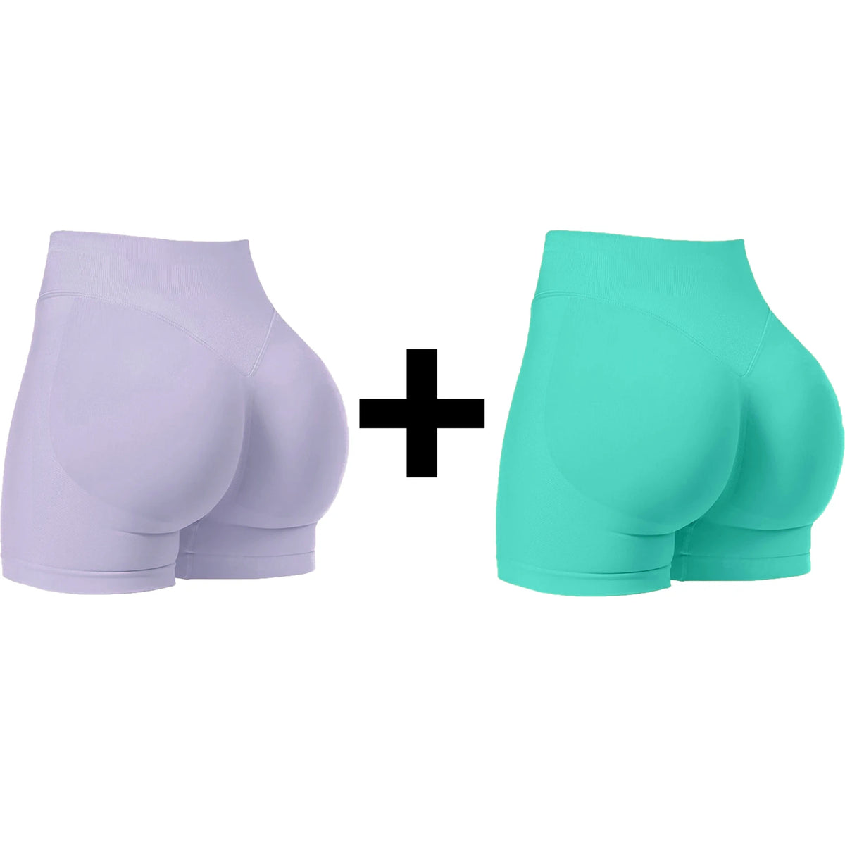 Seamless Hip Hugging Fitness Shorts, Internet Famous Sports Three Part Pants, High Waisted and High Stretch Peach Hip Pants for