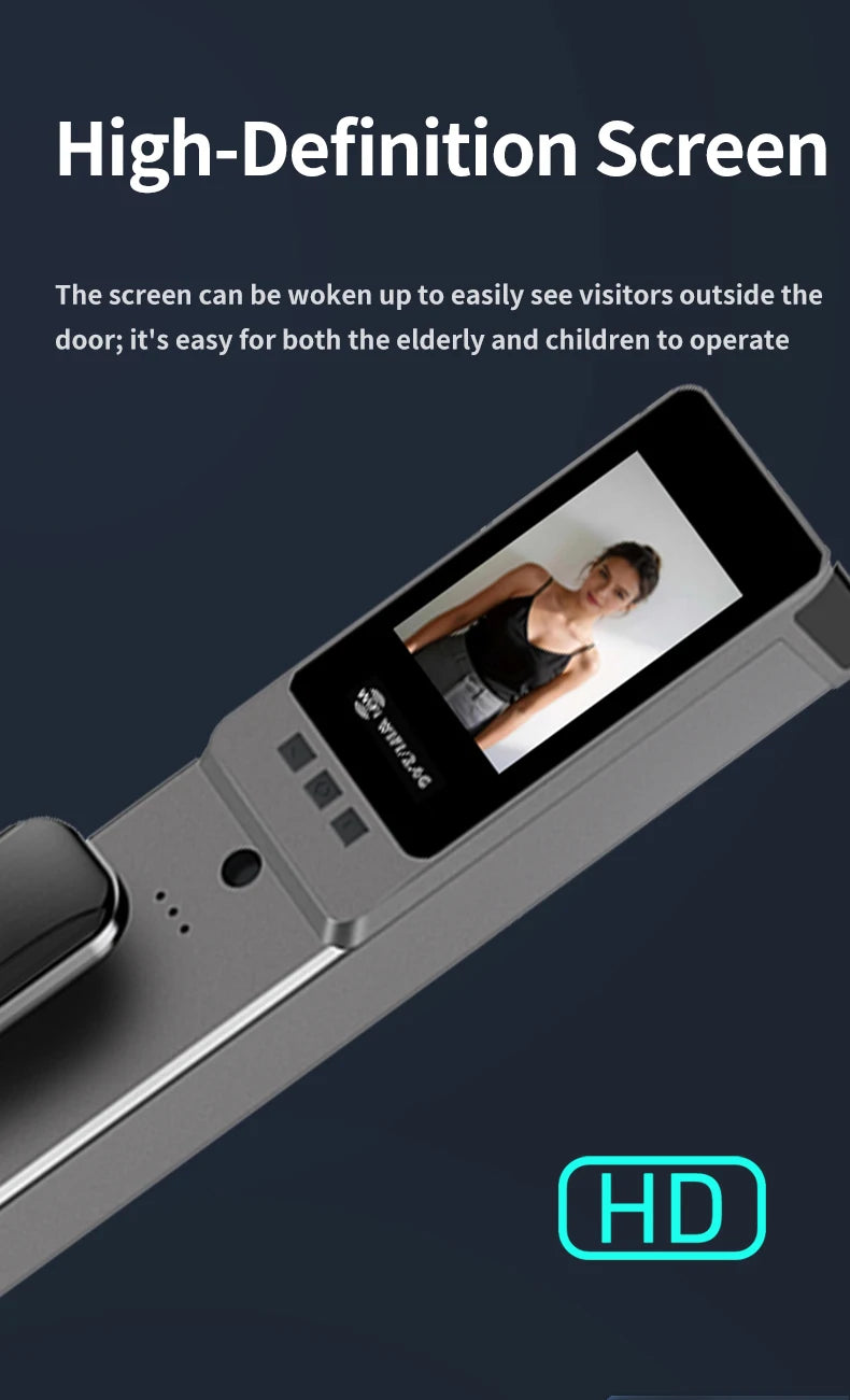 Wishome 3D Face Recognition Original Smart Door Lock with Keyless Fingerprint Password