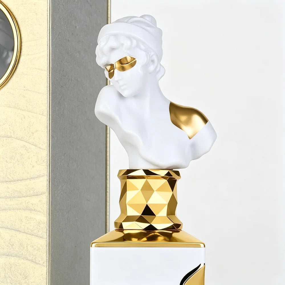 White Gold Bust Bottle Female Perfume 100ml EDP Sweet Floral Wood Scent Luxury Gift Packaging for Her Holiday Present