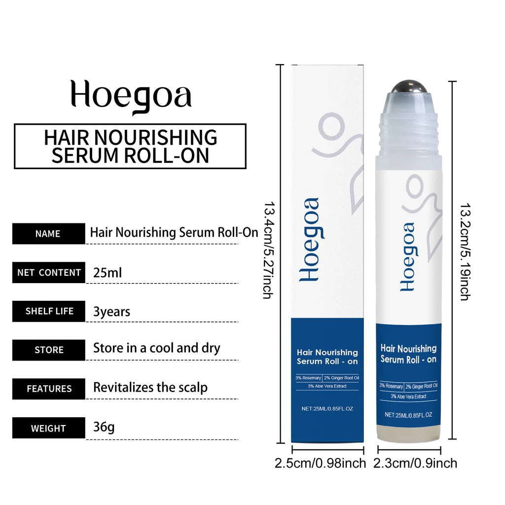 Aloes Ginger Hair Growth Oil Roller Nourish Scalp Strengthen Hair Root Repair Damage Add Shine Portable Hair Root Care Essence