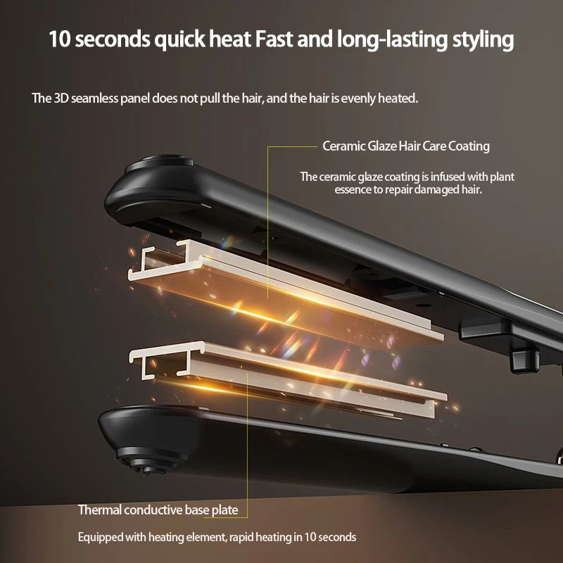 10 Seconds Fast Heating Hair Straightener Curler 2 in 1 For Xiaomi Professional Hairdressing Tools Hot Comb Hair Iron Brush