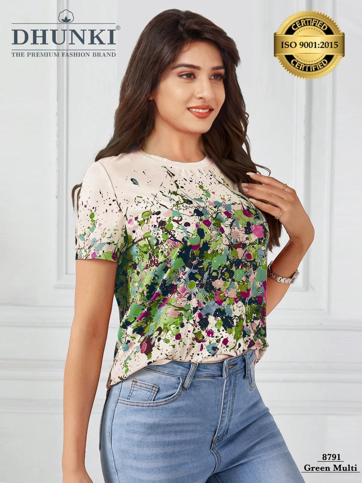 TOP RICH NY in TASPA YARN STRAIGHT NATURAL WAIST CROP TOP MINI DRESS for OFFICE LADY SUMMER 350g Solid Digital Print