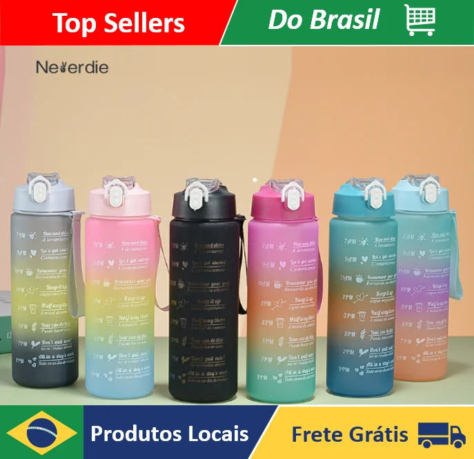 900ml Squeeze Water Bottle with Adhesive-Neverdie Store