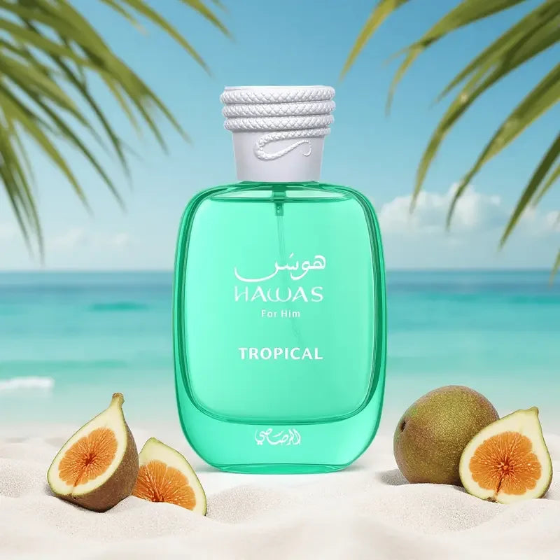Hawas For Him Tropical Eau de Parfum 100ml 3.38fl.oz Men Fresh Citrus Fruity Long Lasting Fragrance