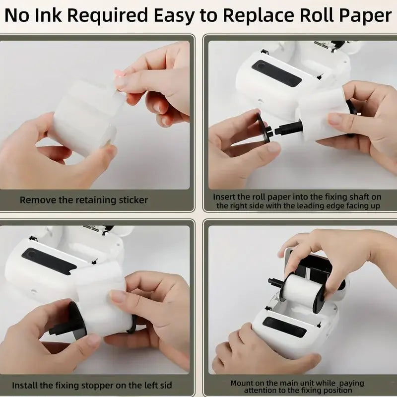 1Rolls 40x30mm White Multicolor Thermal Labels, Compatible With Phomemo M200/M210/M110/M120/M108/P50/P80 Label Printer