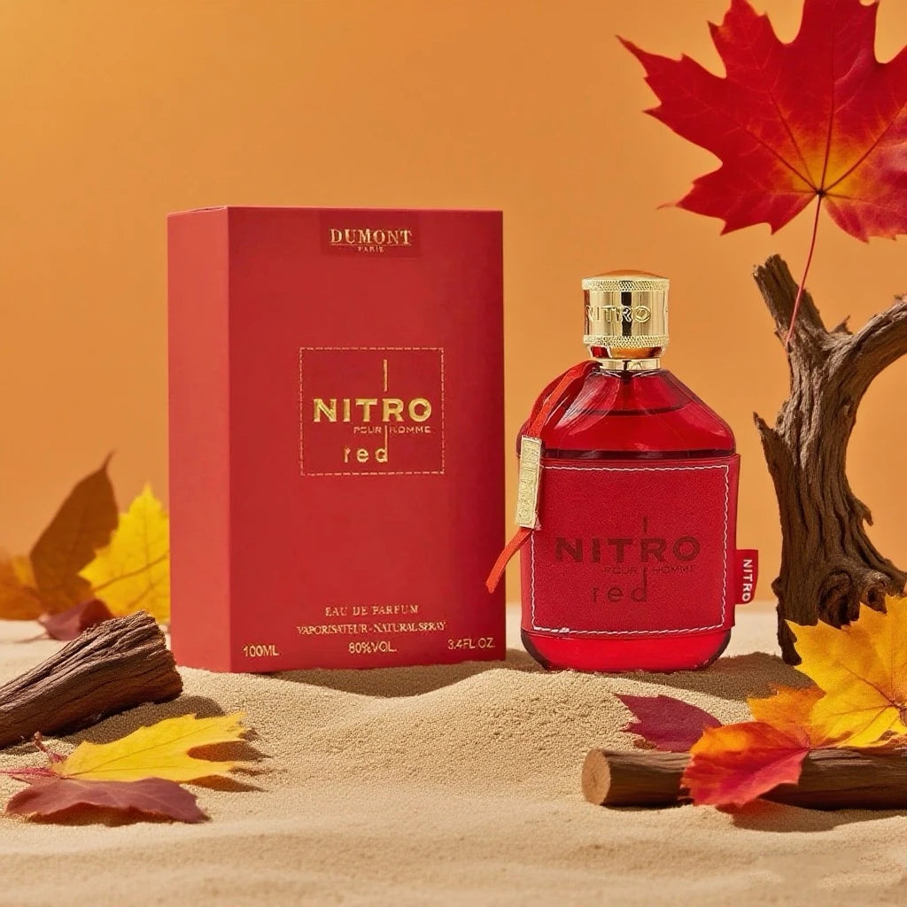 NITRO RED Eau de Parfum for Men - Fruity, Woody & Floral Fragrance, Luxury Long Lasting Cologne & Body Spray, Ideal gift,100ML
