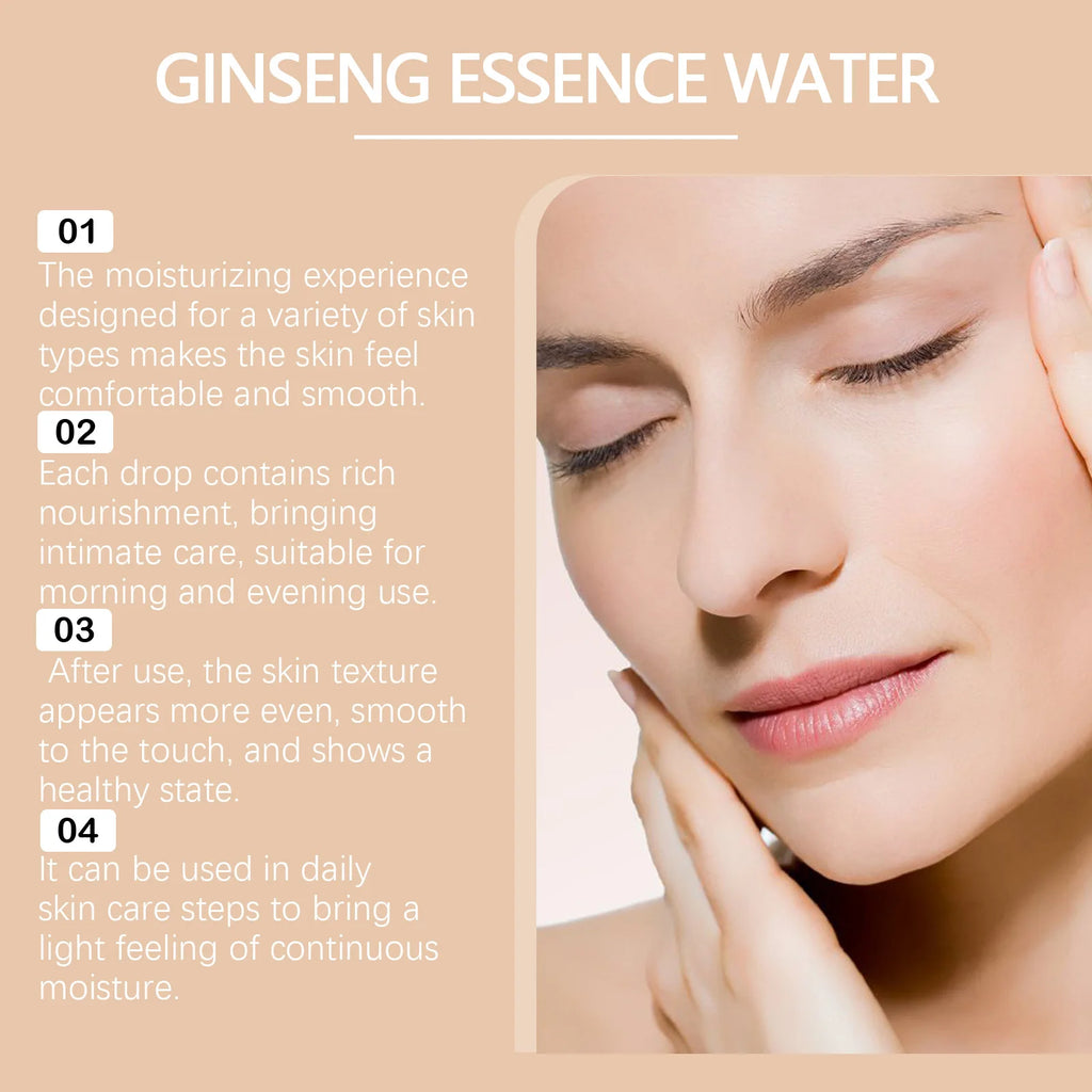 150ML Ginseng Essence Face Toner Daily Moisturizing Enhance Smoothness Improve Skin Texture Soothing Redness Oil Control Non-sticky Face Toner