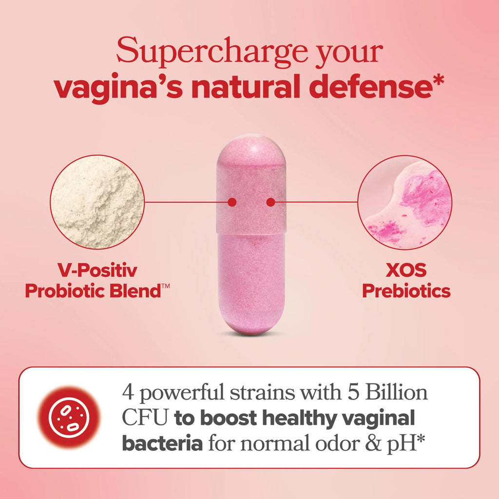 Health Vaginal Probiotic Capsules for Women, Feminine pH Balance, Odor Control, Yeast & Vaginal Flora Support, Vegan Feminine Health Supplement, 60 Capsules