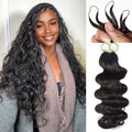 Miracle Knots Crochet Human Hair For Braiding Boho Braids 100% Raw human hair Extensions Body Wave Feathered Human Crochet Hair