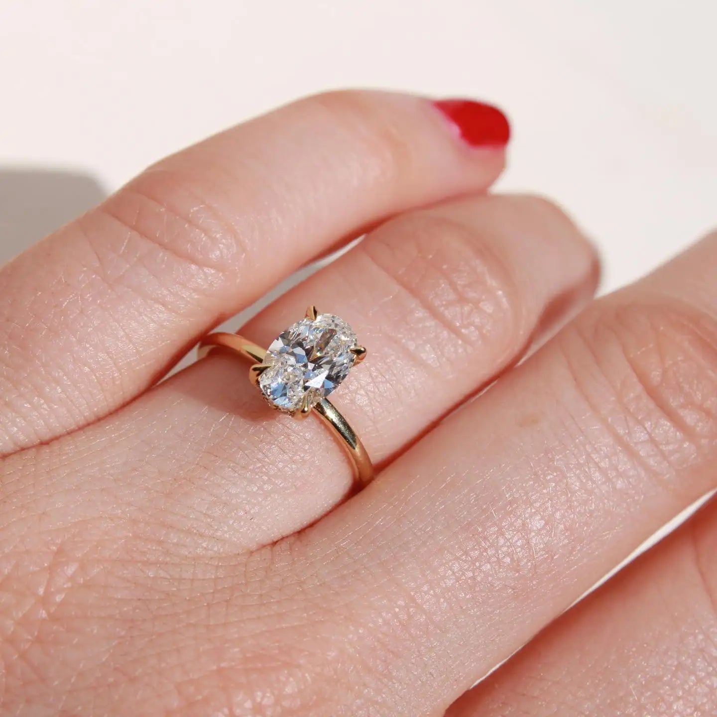 10X7mm Oval Cut Moissanite Engagement Ring Solitaire 925 Sterling Silver Custom Jewelry